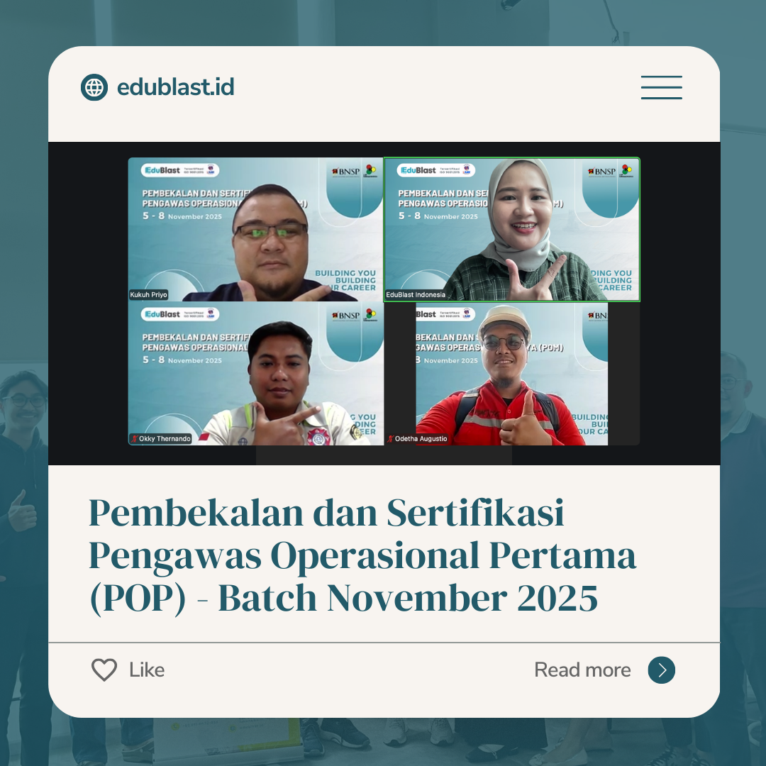 Pembekalan dan Sertifikasi – Pengawas Operasional Madya (POM) Batch November 2025
