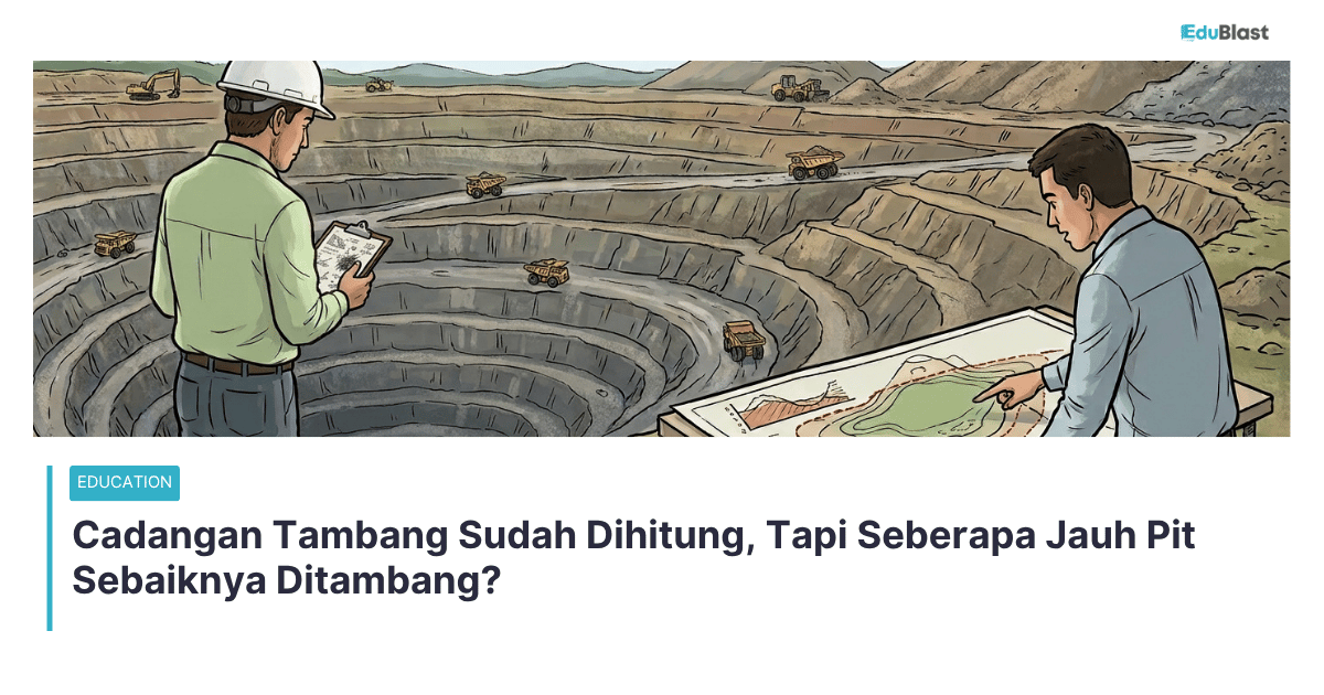Cadangan Tambang Sudah Dihitung, Tapi Seberapa Jauh Pit Sebaiknya Ditambang?