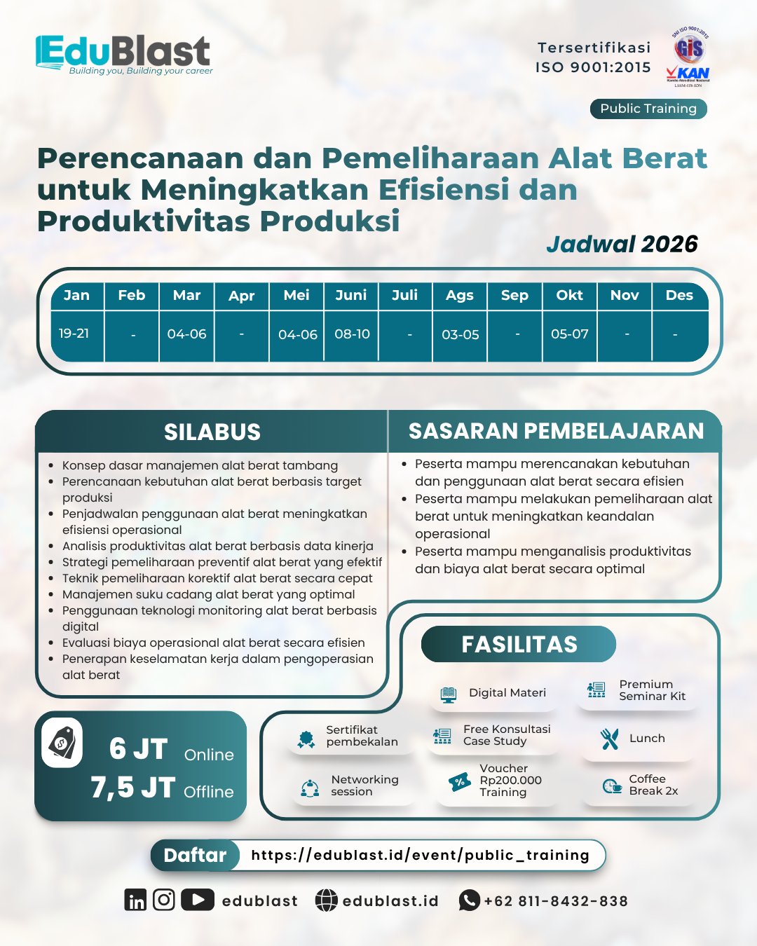 Perencanaan dan Pemeliharaan Alat Berat untuk Meningkatkan Efisiensi dan Produktivitas Produksi