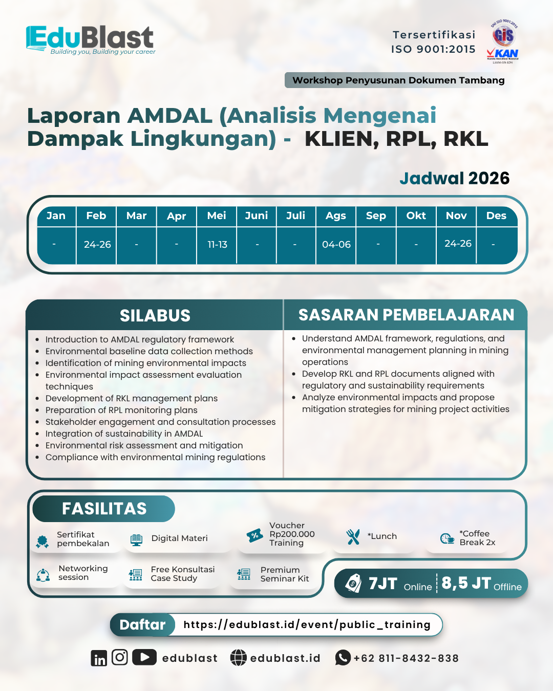 Laporan AMDAL (Analisis Mengenai Dampak Lingkungan) - KLIEN, RPL, RKL