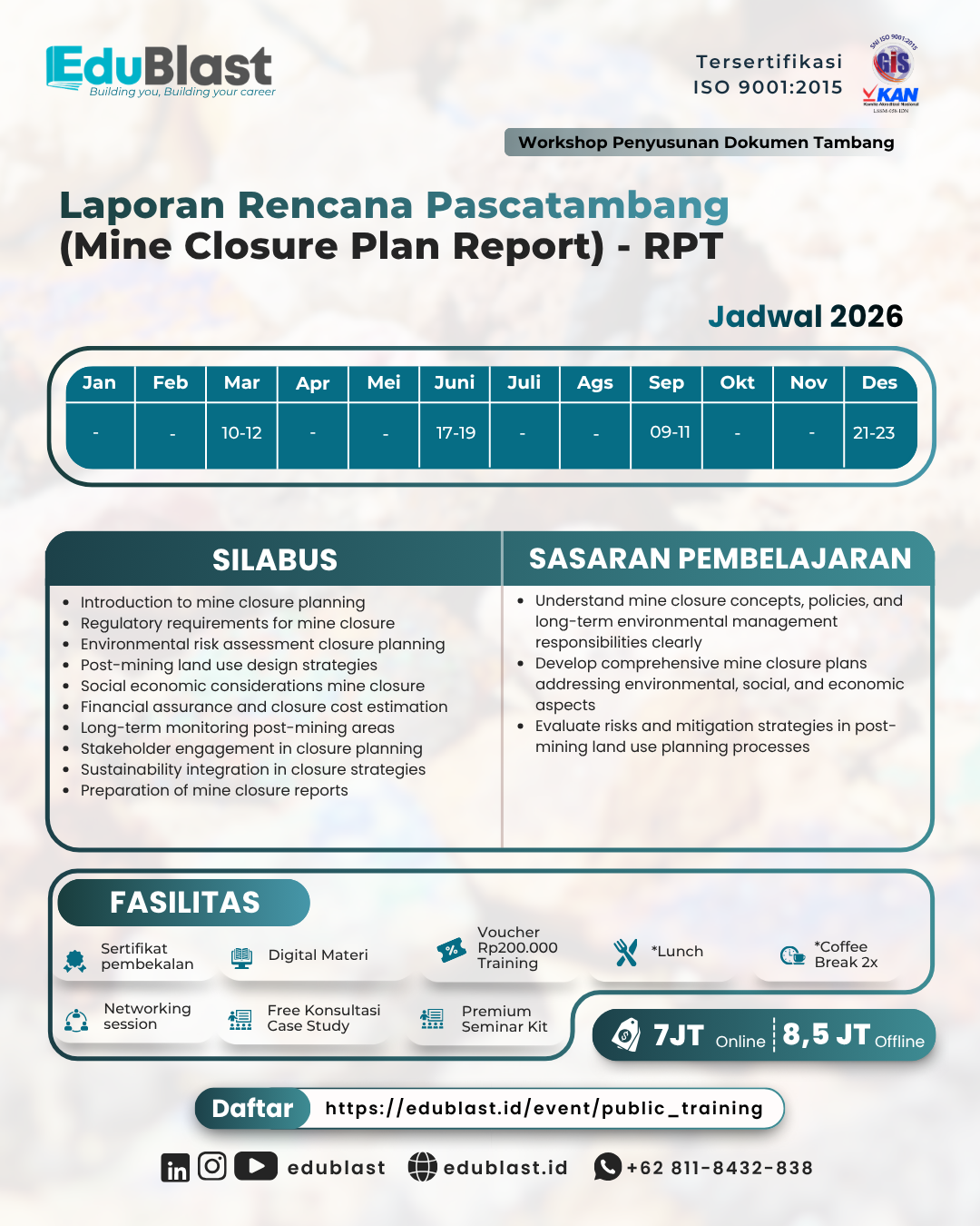 Laporan Rencana Reklamasi (Reclamation Report) - RR