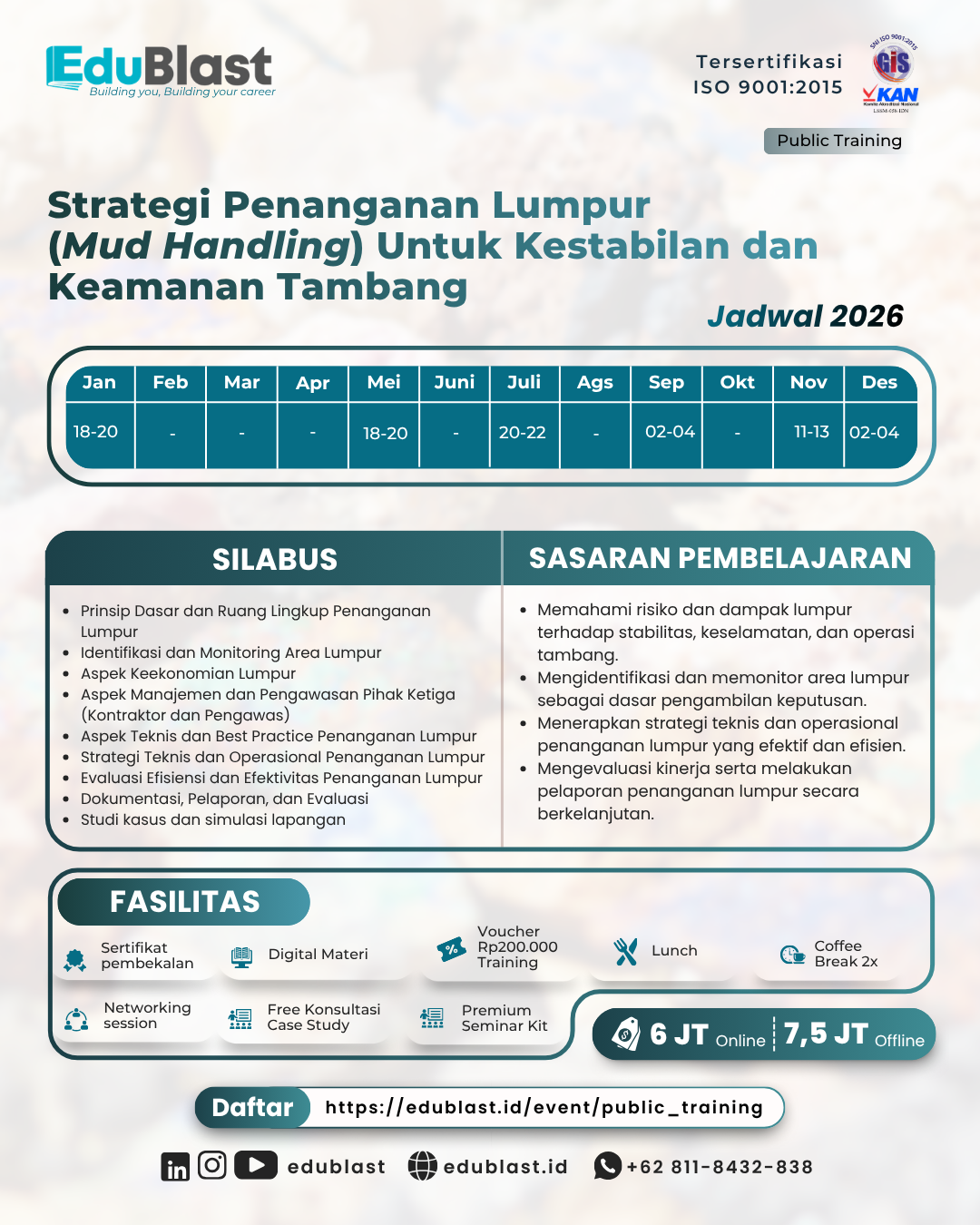 Strategi Penanganan Lumpur (MUD HANDLING) Untuk Kestabilan dan Keamanan Tambang