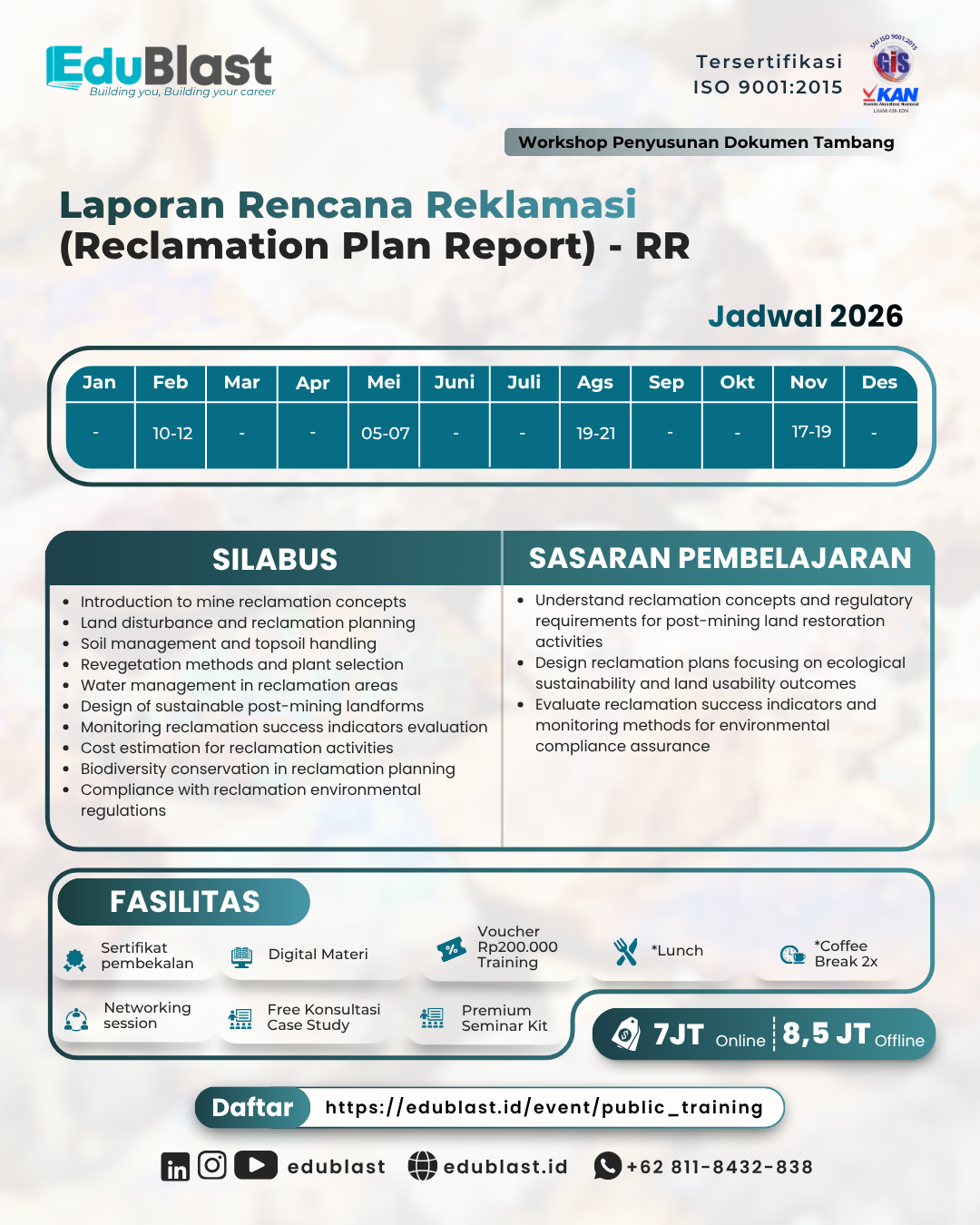 Laporan Rencana Reklamasi (Reclamation Report) - RR