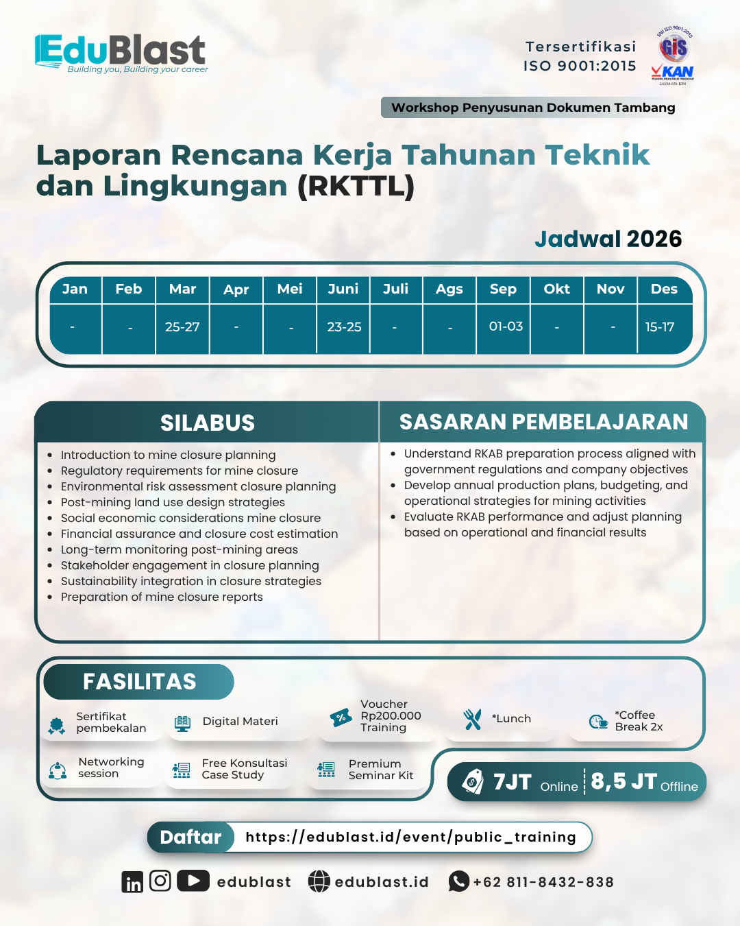 Laporan Rencana Kerja Tahunan Teknik dan Lingkungan (RKTTL)